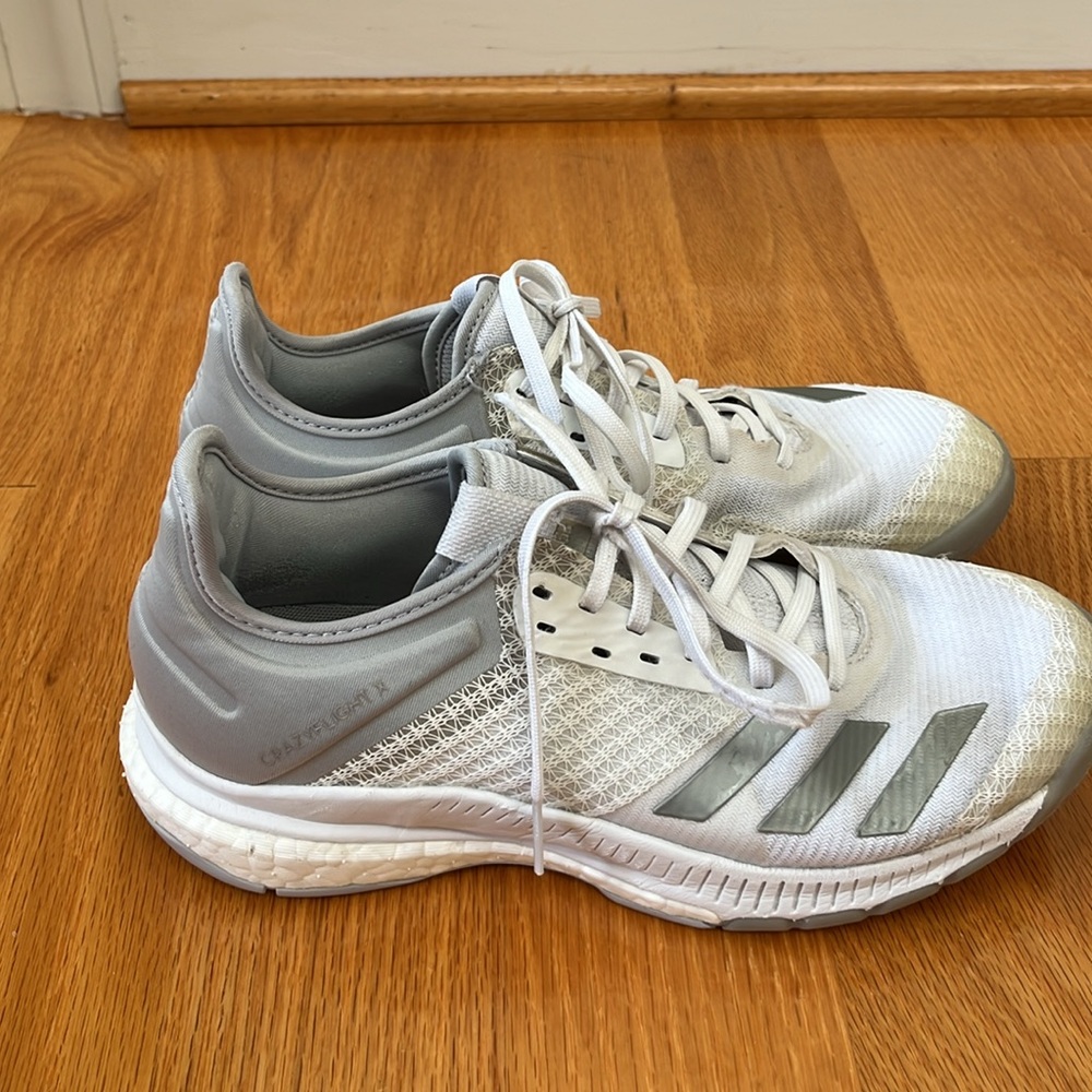 Adidas Volleyball Shoes White Size 6.5 6 1/2 - Picture 4 of 7